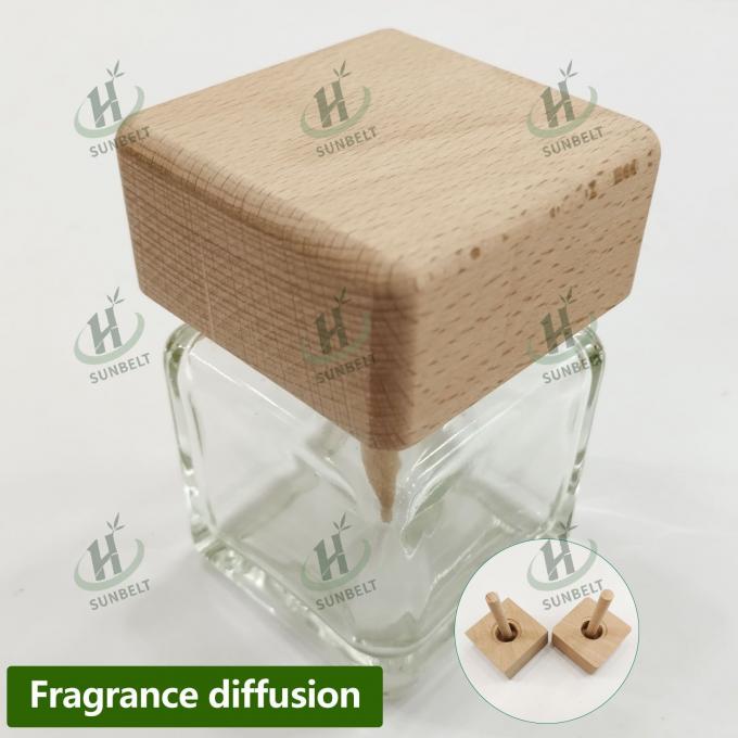 Wooden Diffuser Lid With Stick Beech Wood Pine Wood Aromatherapy Diffuser For Home Office Car Wardrobe Yoga Hall 3
