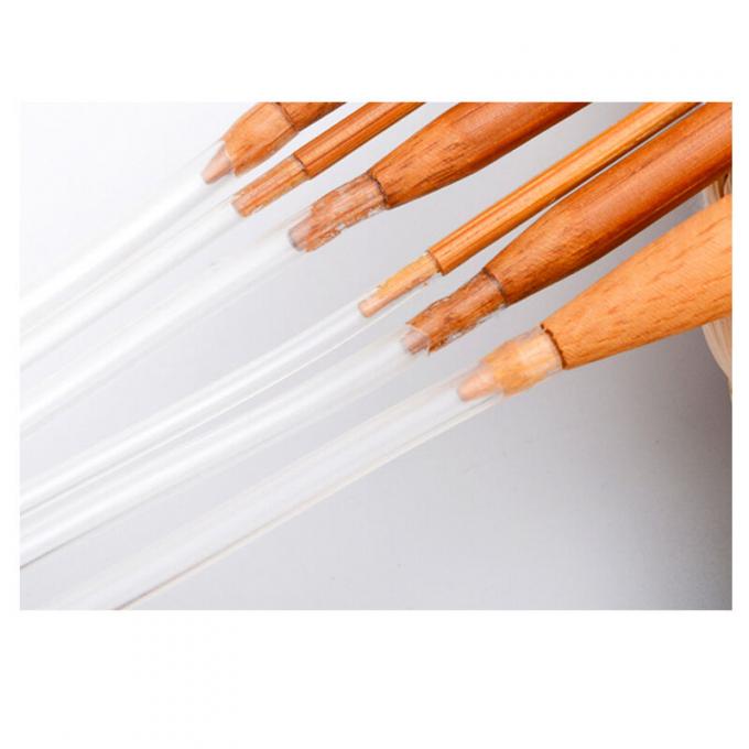 Bamboo Knitting Needles Set Circular Wooden Knitting Needles With Colorful Plastic Cable For DIY 0