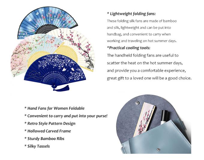Eco-Friendly Traditional Chinese Bamboo Folding Fan For Decoration 2