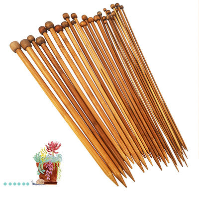 12pcs বাঁশ বৃত্তাকার বুনন সুই বাঁশ crochet Hooks সেট