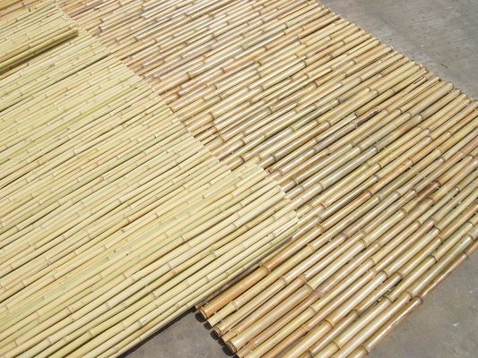 Adjustable Bamboo Roll Fence For Garden Yard Nature Colered Wood Frame Bamboo Fence