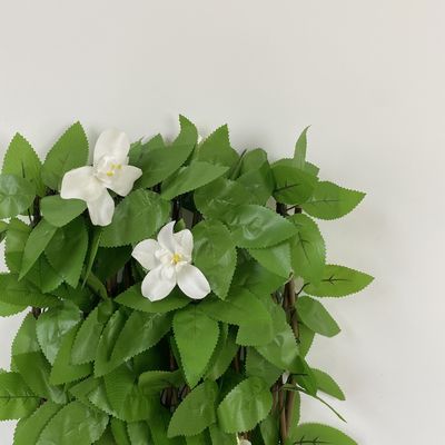 গার্ডেনের গোপনীয়তার জন্য পিভিসি পাতা কৃত্রিম উইলউ বেড়া প্যানেল 1x1 মি