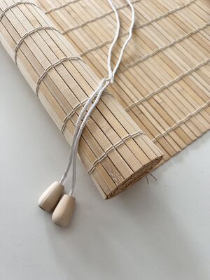 Natural Eco-friendly Bamboo Roller Blinds Roman Style Window Shades for Indoor Outdoor Privacy Decor