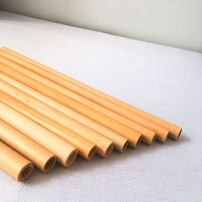 Reusable Natural Bamboo 19cm Disposable Bamboo Straws For Coffee Cocktail