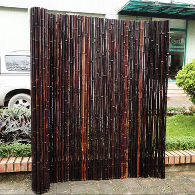 Home Garden Nursery Durable Garden Fence Bamboo Roller Paneling Natural Color