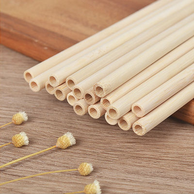 Eco Friendly Natural Bamboo Straws For Party Coffee Tea Beverage 10cm 12cm