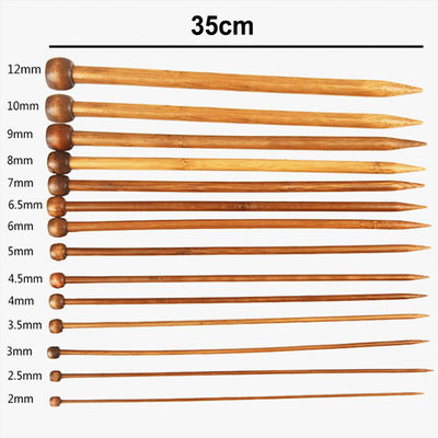 12pcs বাঁশ বৃত্তাকার বুনন সুই বাঁশ crochet Hooks সেট