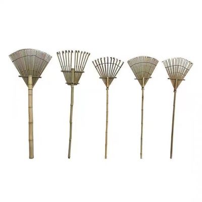 9 Tine 120cm Bamboo Rake Handmade Eco Friendly Garden Rakes Harrow