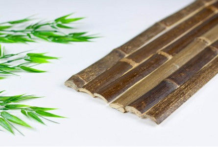 Biodegradable Natural Half Bamboo Poles Bamboo Slats Size Customized For Decoration