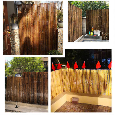 Natural Bamboo Raw Material Garden Fencing Panels With 180cm 240cm Length