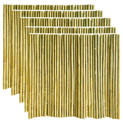Home Garden Nursery Durable Garden Fence Bamboo Roller Paneling Natural Color