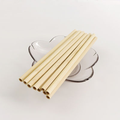 Biodegradable Disposable Bamboo Straws Laser Private Logo For Party Wedding