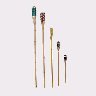 60cm 90cm 120cm 150cm Natural Woven Bamboo Lantern Oil Torch