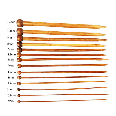 18 Sizes Set Light Bamboo Circular Knitting Needles Crochet Hooks Single Head Knitting