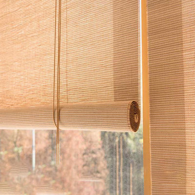 দিনের আলো উইন্ডো blinds রঙিন pleated বাঁশ রোলার হোম অফিস হোটেলের জন্য সানশ্যাড