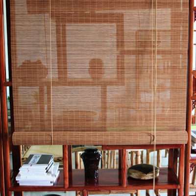 প্রাকৃতিক প্লেইন বাঁশ রোলার blinds আর্দ্রতা এবং ছত্রাক প্রতিরোধী বাঁশ blinds
