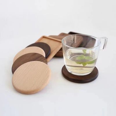 9cm Bamboo Plant Saucer Anti Scratch Table Mat For Succulent Plant Pots