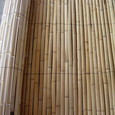 Natural Bamboo Slat Screening Eco-Friendly Privacy Slat Fence Bamboo Screen Panel Roll For Balcony Wind Protection