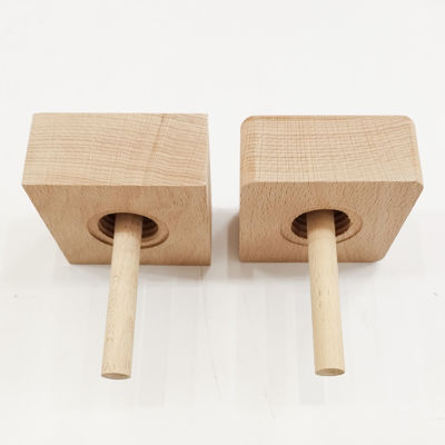 Cylinder / Square Empty Essential Oil Reed Diffuser Bottle With Wooden Ball Stick