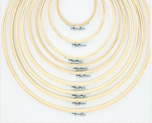 Sustainable Bamboo Craft Hoop Reusable Embroidery Frame for DIY Art