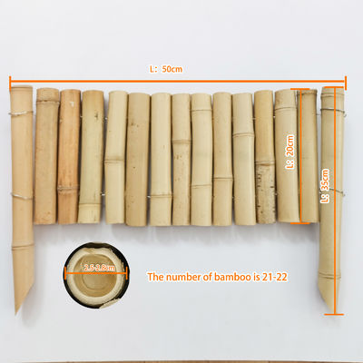 30-350cm বাঁশের খুঁটি বেড়া বাগানের জন্য, পাউডার লেপা