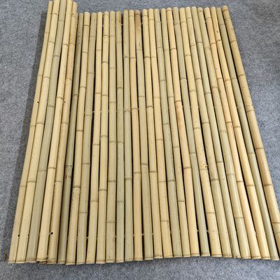 Natural Bamboo Fence Panels Garden & Farm Barrier Black & Yellow