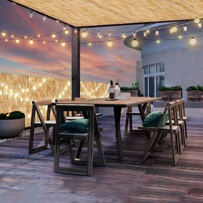 Natural Reed Fencing, Reed Screen Curtain Eco-Friendly for Garden,Balcony,Outdoor,Backyard Patio Decors Fence Rolls-1*3m