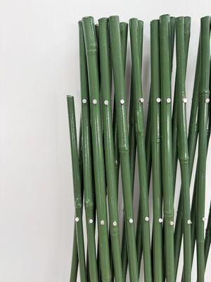Eco-Friendly Bamboo Expandable Fence Roll with Powder Coated Frame and Customized Size for Outdoor Privacy