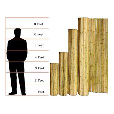 Waterproof and Durable Natural Bamboo Fence Roll for Garden and Landscaping