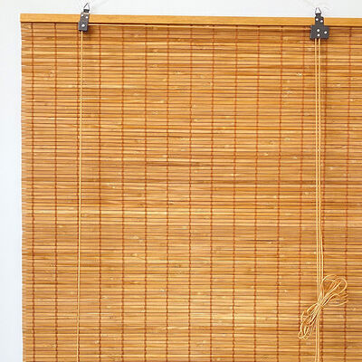 Natural Eco-friendly Bamboo Roller Blinds Roman Style Window Shades for Indoor Outdoor Privacy Decor
