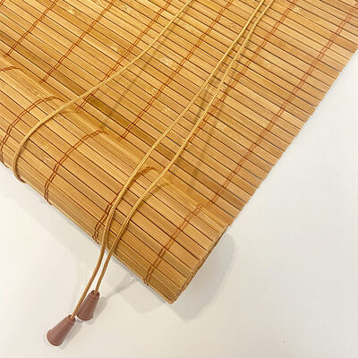Natural Eco-friendly Bamboo Roller Blinds Roman Style Window Shades for Indoor Outdoor Privacy Decor