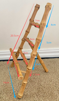 Portable & Space-Saving Bamboo Stand with 3-in-1 Universal Compatibility and Adjustable Viewing Angles for Phone and Tablet স্মার্টফোন এবং ট্যাবলেটের জন্য বহনযোগ্য এবং স্থান-সঞ্চয়কারী বাঁশের স্ট্যান্ড