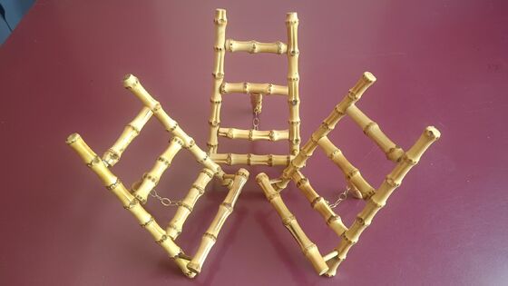 Portable & Space-Saving Bamboo Stand with 3-in-1 Universal Compatibility and Adjustable Viewing Angles for Phone and Tablet স্মার্টফোন এবং ট্যাবলেটের জন্য বহনযোগ্য এবং স্থান-সঞ্চয়কারী বাঁশের স্ট্যান্ড